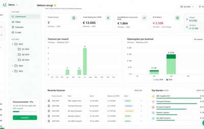 Factuurverwerker dashboard